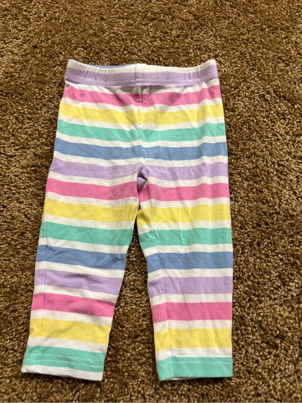 Little Sleepies Play Striped Pastel Bamboo Leggings 3-6 months